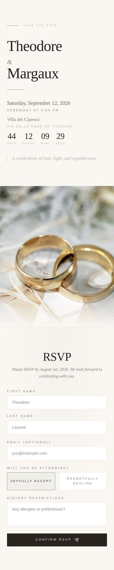 Wedding Website